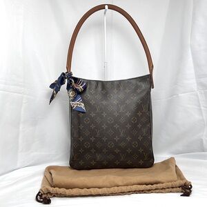 LOUIS VUITTON Monogram Looping GM Shoulder Bag Auth DU0061 with Dust Bag